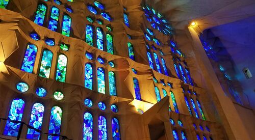 Binnenkant Sagrada Familia